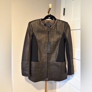 Carlisle Leather Liza Jacket. Size 4 Runs More Like A Size 6. NWT. MSRP $1695